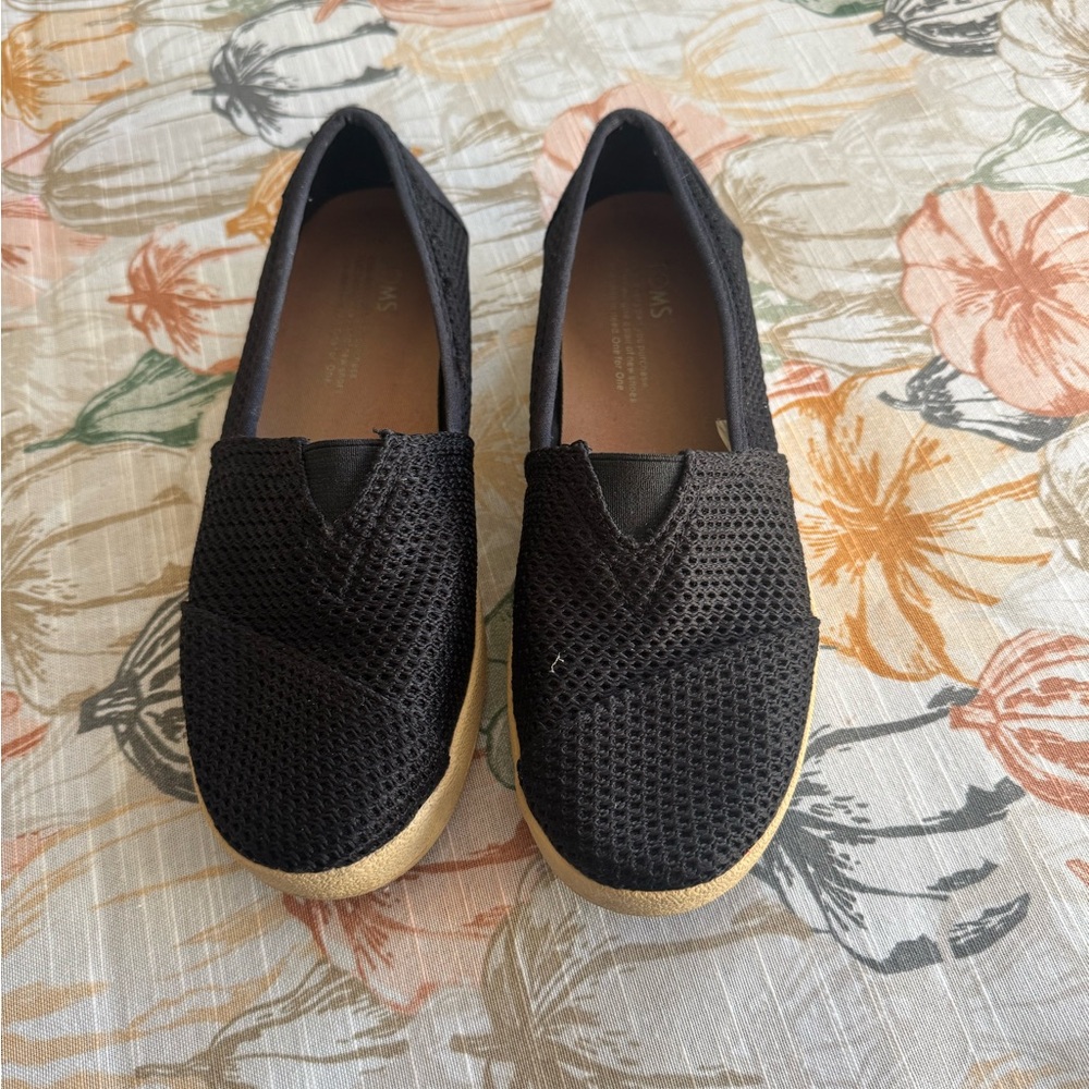 Toms Black Mesh Sneakers